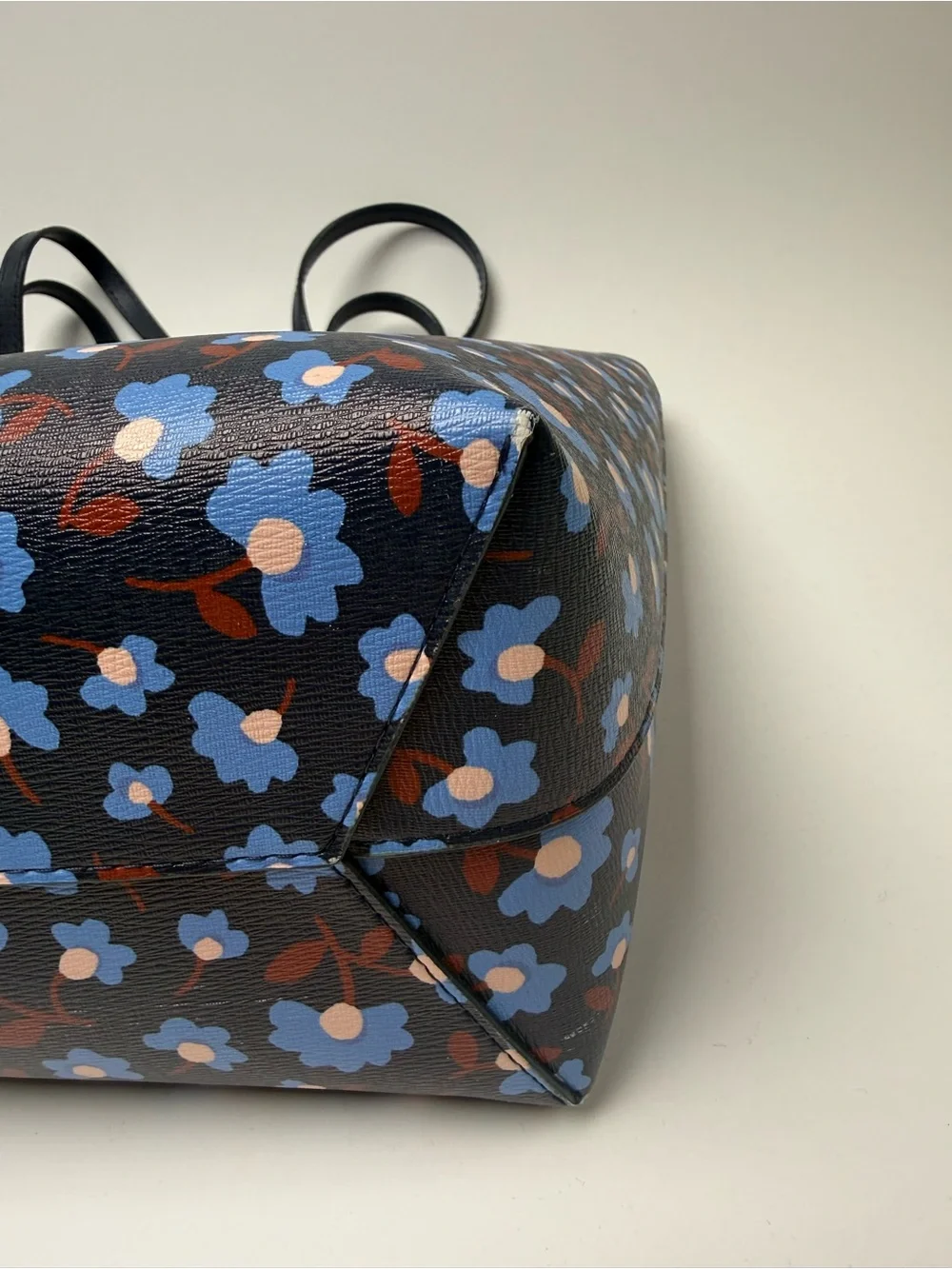 Kate Spade Blue Floral Print Tote Bag - Sleek Everyday Carry